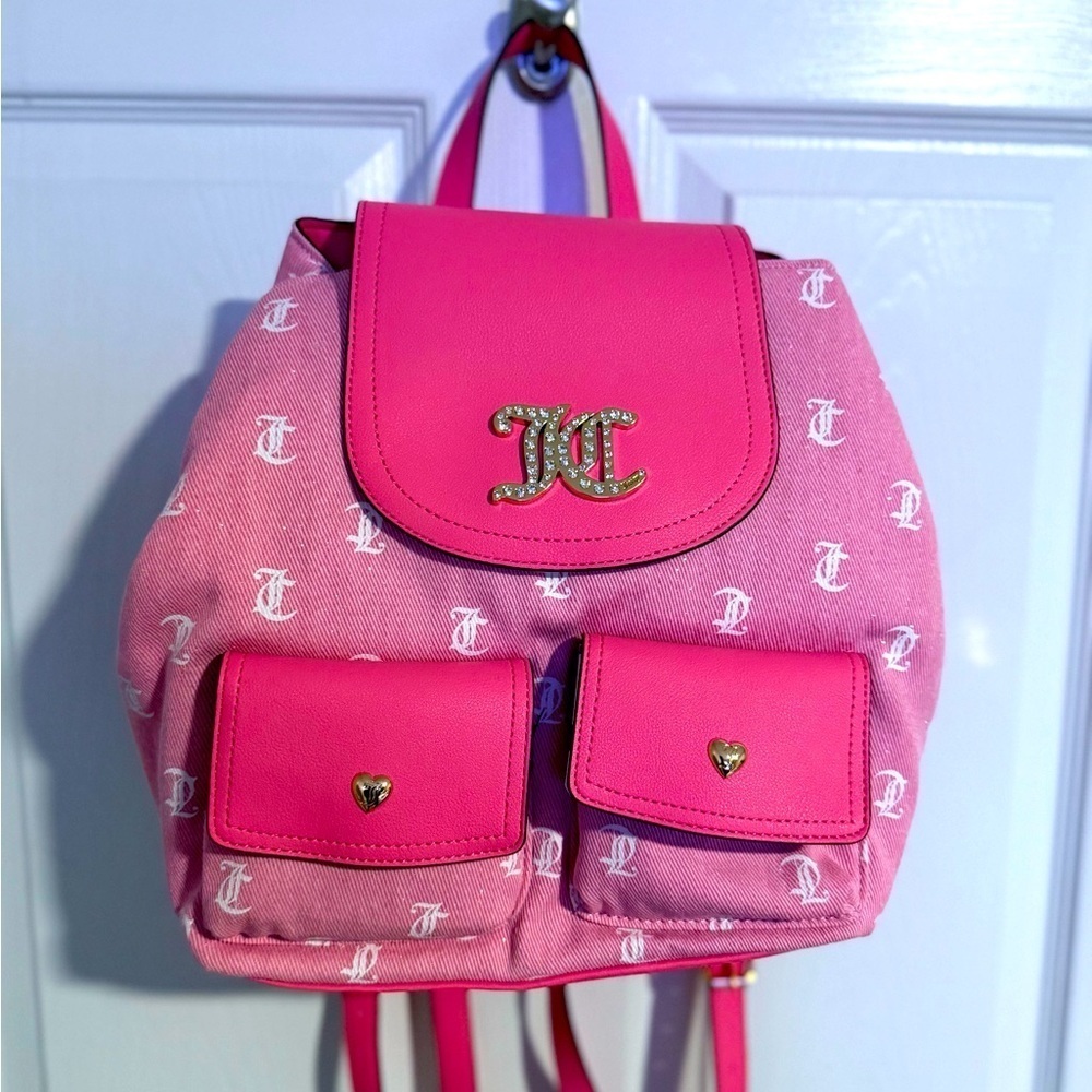 NWT Juicy Couture “Pack It Up” Pink Backpack